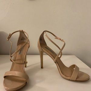 Steve Madden nude strappy heels